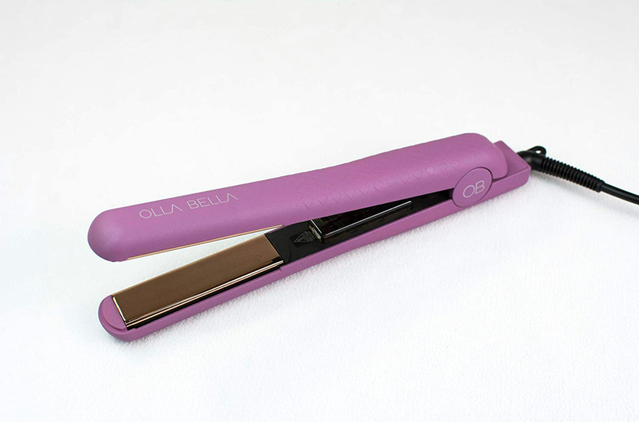 Professional Hair Straightener with Rose Gold Titanium Plates & Adjustable temperature